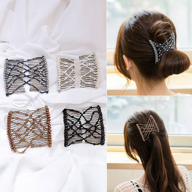 미스21 인서트 업스타일 쫀쫀 진주 빗핀 (hp1313)