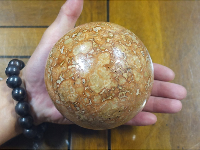 泰國龍宮舍利球1680g SAMROIYOD山脈能量礦石 提升居家空間能量