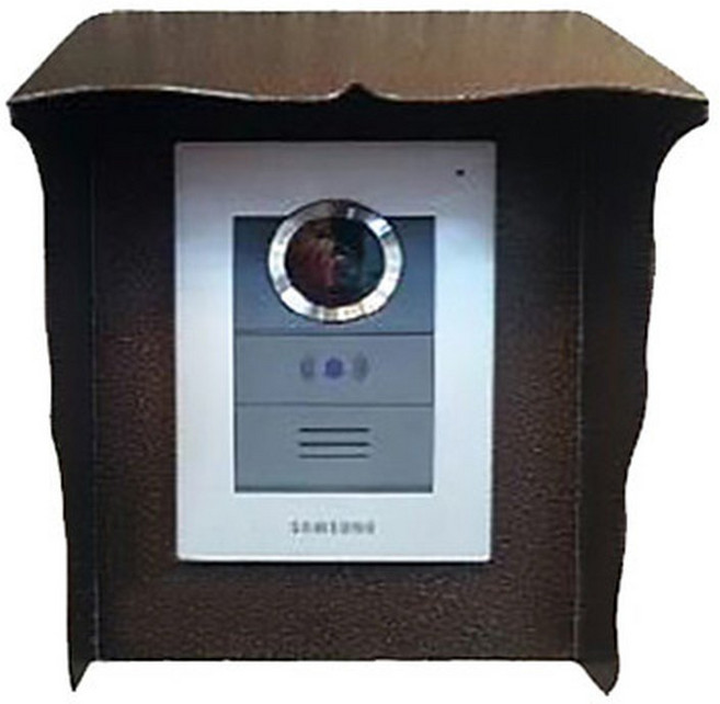 카메라 빗물커버 스틸 철재질 함마톤 / 코맥스 코콤 초인종 방수방수커버, 1개