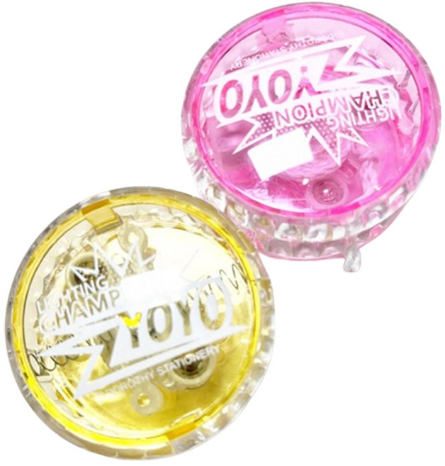 UB toy 불빛 요요 5cm, 2개, 레드+옐로우