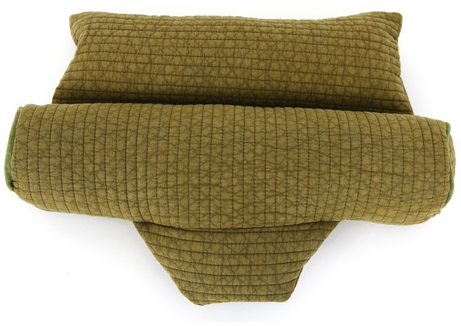 해피이즈 기능성베개 피그먼트누비 봉평세척건조 고온살균 메밀베개메밀포함 솜포함 거북목베개 일자목베개, 쑥색, 1개