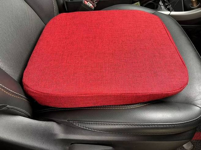 키높이방석 시트 경사방석 자동차 키높이 운전석, 4cm 더 높아짐 통기성 있는 이중 원단