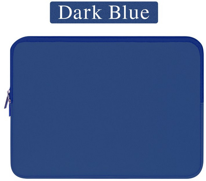 노트북 케이스용 소프트 경량 가방 맥북 에어 프로 13 14 15.6 11 태블릿 커버 슬리브 액세서리, 06 Dark Blue_01 11-12 inch, Dark Blue, 1개