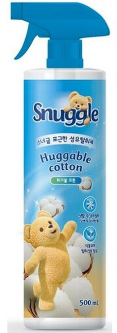 스너글 섬유탈취제 허거블 코튼, 500ml, 16개