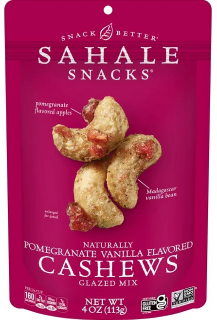 [미국내수용]사할리 글레이즈드 믹스 스낵 Sahale Snacks Glazed Mix Gluten-Free Snack 113g Bag, 1개