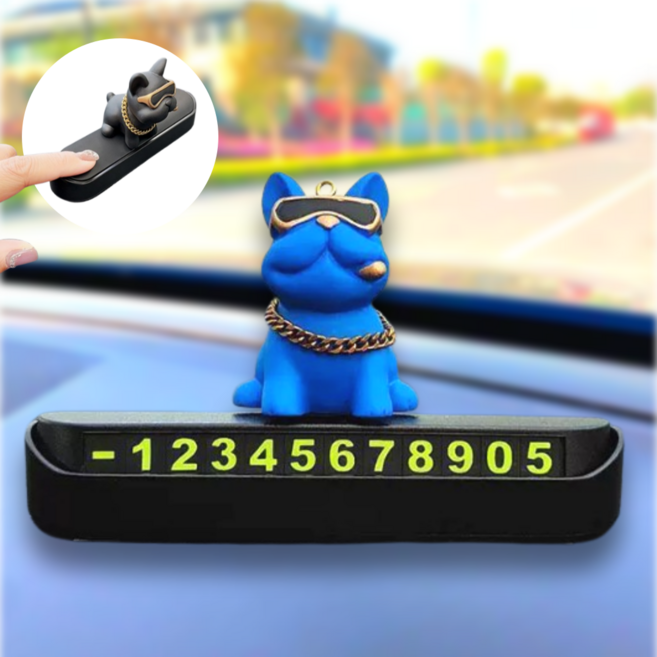 벨리앙 원터치 안심 주차번호판, 1개, 불독 블루