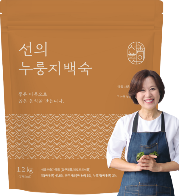 박미선의 100% 국내산 한우사 누룽지백숙 (실온), 1개, 1.2kg