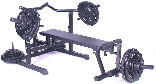 해머레그벤치 벤치프레스 우레탄원판세트(블랙)