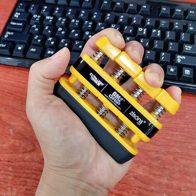 지손 [지손] 피아노 악력기 지엠2 GM2 GripMaster2, 강도:지손 악력기 GM 옐로우-1.4kg (3LB), 1개