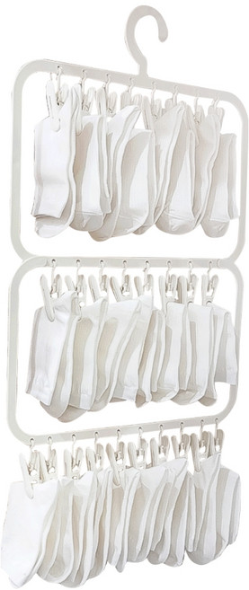 데일리오 걸이형 양말 빨래집게 건조대, 화이트