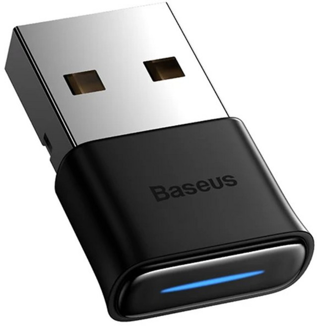 Baseus USB 블루투스 어댑터 동글 5.1 수신기 PC 무선 마우스 게임 패드 스피커 이어폰 오디오, 01 Black, 1개