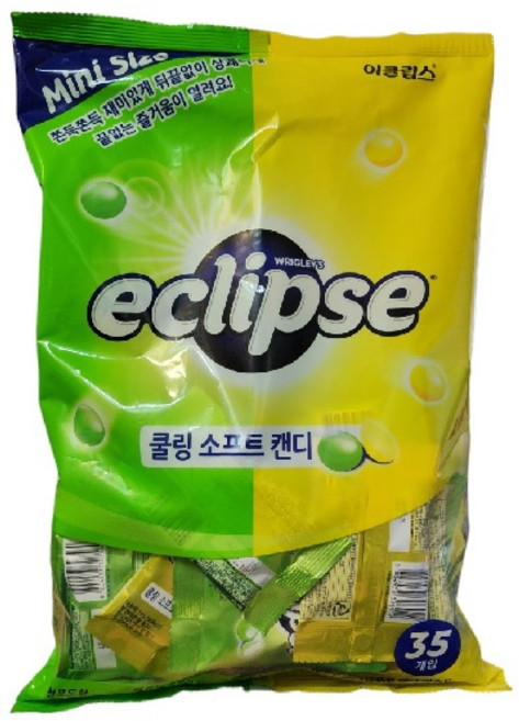 이클립스 쿨링 소프트 캔디 믹스드 청포도향 + 레몬민트향, 525g, 6개
