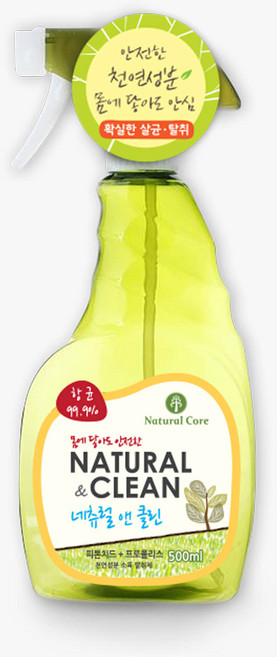 네츄럴코어 강아지 고양이 항균 99.9% 탈취제 네츄럴앤클린, 500ml, 3개