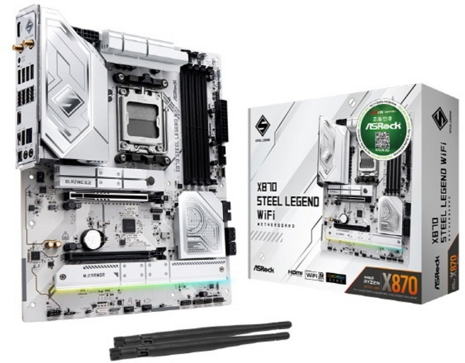 ASRock X870 스틸레전드 WiFi 대원씨티에스, ASRock X870 스틸 레전드 WiFi 대원씨티에스