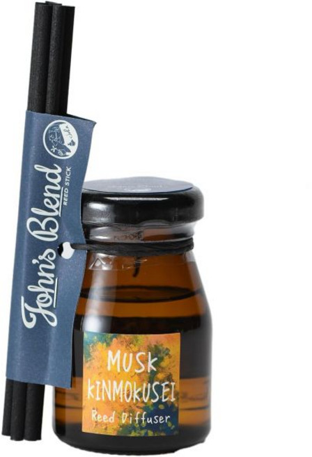 John's Blend 존스 블렌드 화이트 머스크 OA-JOH-17-1 룸 프래그런스 리드 디퓨저 침실 방용 미니 방향제 50ml, 머스크 킨모시