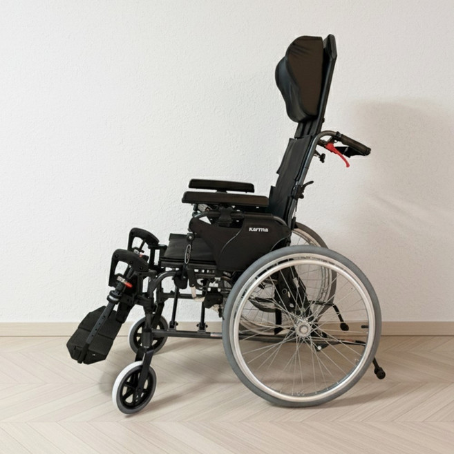 리클라이너휠체어 MVP502 침대형휠체어 장애인보장구 보조기기, 1개, 일반구매 / 좌폭 16인치 / 바퀴 14인치