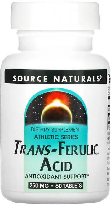 Source Naturals 애슬레틱 시리즈 트랜스-페룰산 250mg 60정, SourceNaturals애슬레틱시리즈트랜스페룰산250, 1개 - 쿠팡