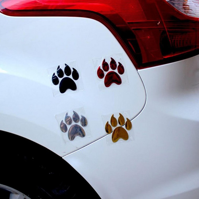 곰 발바닥 차량용 엠블럼 자동차 메탈 데칼 본넷 스티커, 1개, 상세페이지 참조