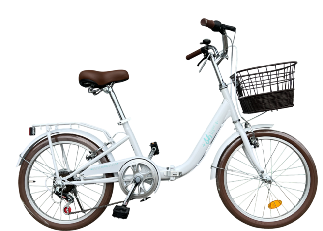 스마트 BH FD200 20인치 접이식 미니벨로 자전거, 1개, 165cm, 화이트 미조립