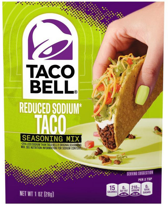 Taco Bell 타코벨 저염 타코 시즈닝 믹스 28g x3개, 1개