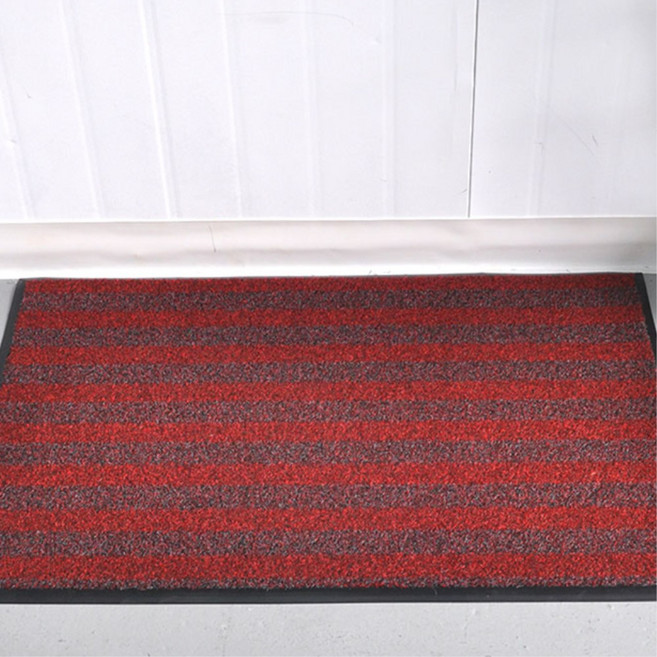 매장 입구 오염방지 와인색 줄무늬 발매트 편의점 도어매트 세련