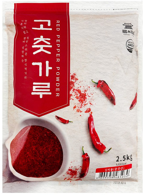 류씨네 김치용 고춧가루 수입 2.5kg, 1개