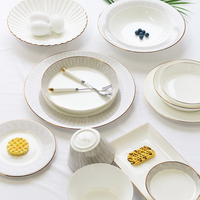 한국도자기본차이나 마티나골드 10인 그릇세트 52PCS, 1개