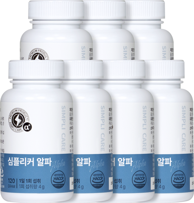 심플리커 알파 남자 활력 필수 5대 성분 마카 아르기닌 아연 야관문 흑마늘 고함량 건강환, 120g, 7개