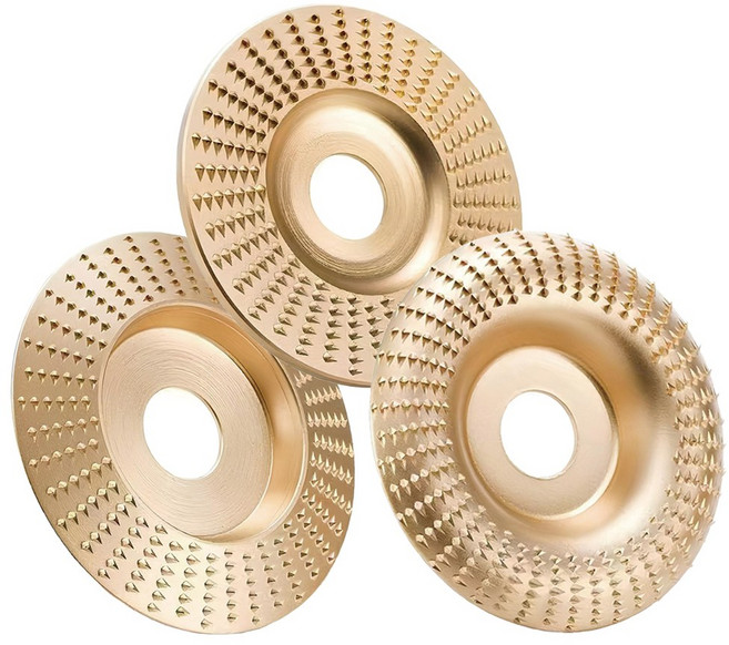 목재 연마날 목공용 그라인더날 평면형 사선형 라운드형 3종 세트(직경100mm) 휠 디스크 컷팅휠 목공 가공 샌딩 커터 핸드그라인더날 우드카빙, 1개