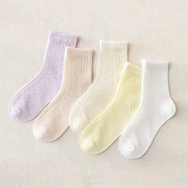 솜사탕 메쉬 아동양말 5종세트 J53