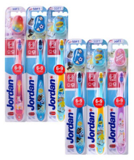조르단 어린이 칫솔 스텝 3단계, 랜덤 발송, 1개입, 48개