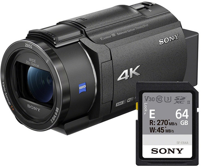 소니코리아정품 FDR-AX43A 소니메모리 패키지, 소니 FDR-AX43A + SF-E64A