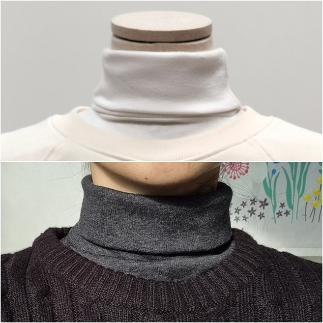 보라월드 국내산 부분 목라 목터틀 페이크 폴라 공갈티 성인목수건