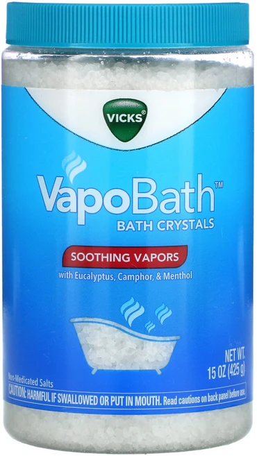Vicks VapoBath 목욕 크리스탈 진정 증기 15 oz (425 g) 2팩, 425g - 쿠팡