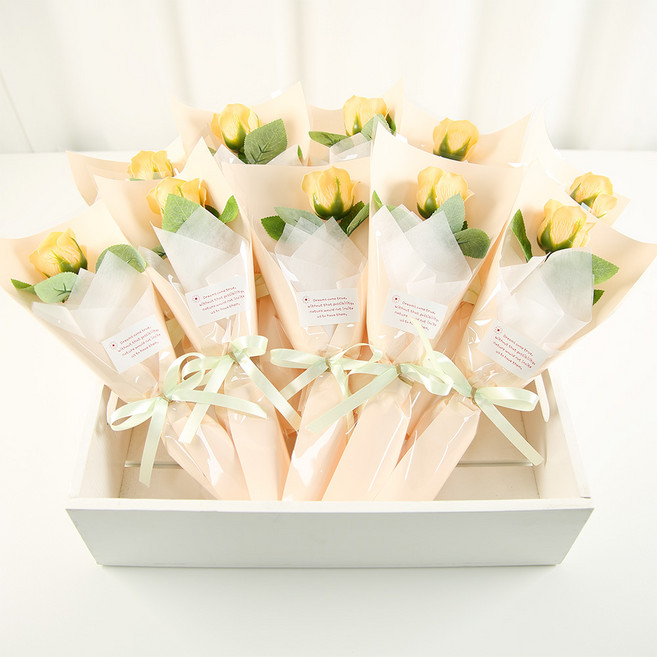 한송이 꽃다발 10다발, 10개, 허니오렌지