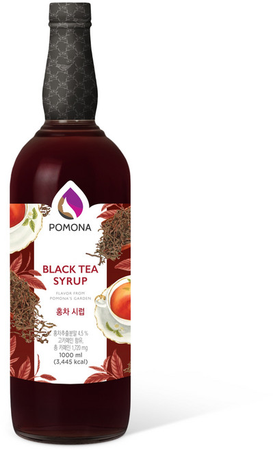 포모나 홍차 시럽, 1L, 4개