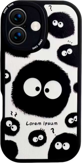 탑우 귀여운 연탄 아이폰 실리콘 휴대폰 케이스