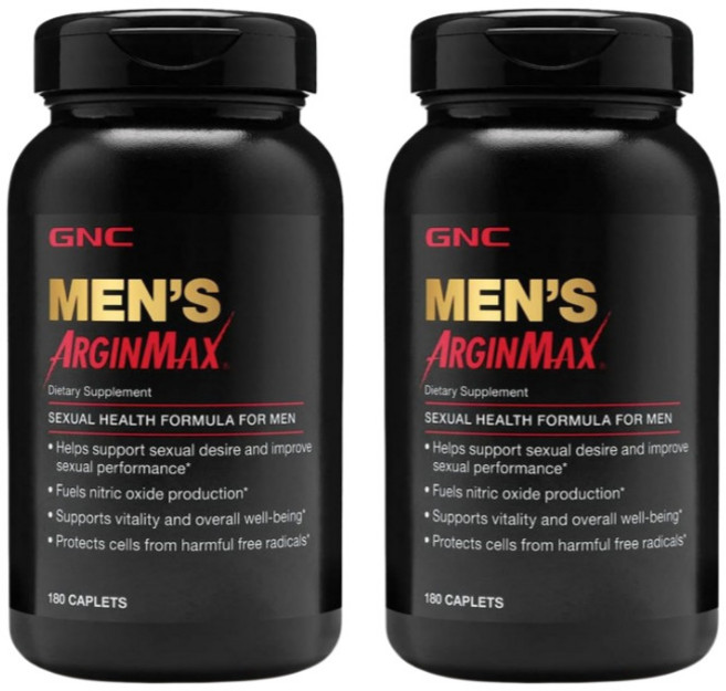 GNC 멘스 아르긴맥스 섹슈얼 헬스 포뮬러 캐플렛 글루텐 프리, 180정, 2개