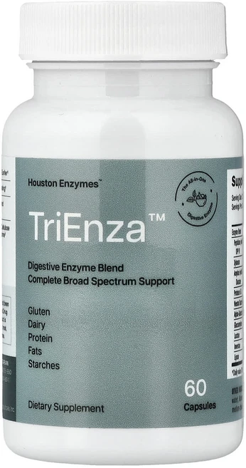 휴스톤엔자임스 TriEnza 소화 불내증용 효소 60 캡슐, 5개, 60정 - 쿠팡