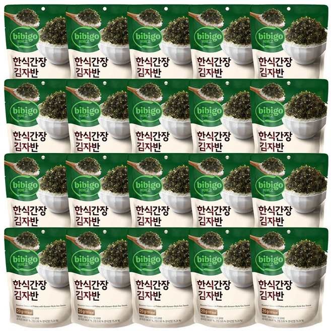 비비고 한식간장김자반, 20g, 20개