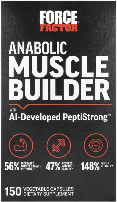 절실히 몸관리가필요한시기 Force Factor 인공지능이 개발한 PeptiStrong 및 베지 캡슐 150정 함유 프리미엄할인상품입니다, ForceFactor인공지능이개발한PeptiStrong, 1개 - 쿠팡