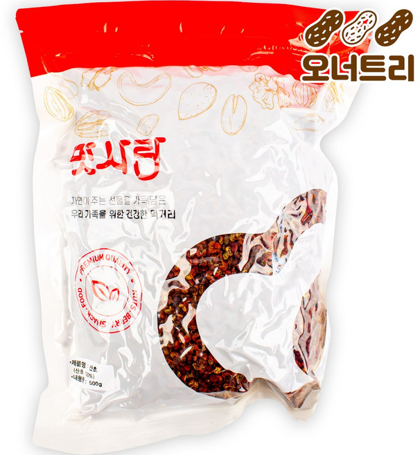 화죠 홍산초 500g 화조 마라탕 훠궈 향신료 추어탕 산초 가루 업소용 식당용, 1개