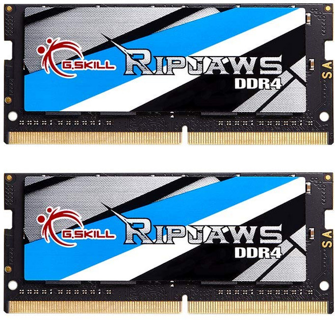 G.SKILL Ripjaws DDR4 SO-DIMM Series DDR4 RAM 16GB (2x8GB) 2666MT/s CL19-19-19-43 1.20V Unbuffered, 1개