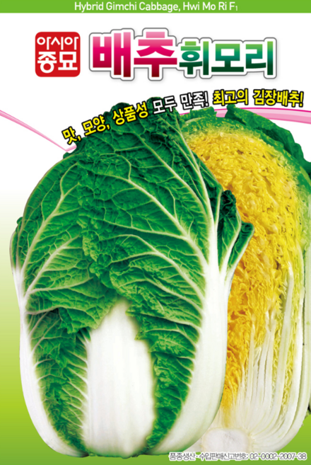 가을배추씨앗 1000립 휘모리배추 김장배추 배추씨앗, 1개