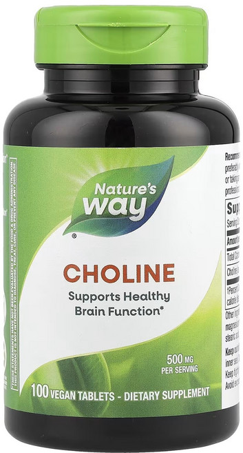 Nature's Way 然萃維 膽鹼錠 500mg, 100顆, 1罐
