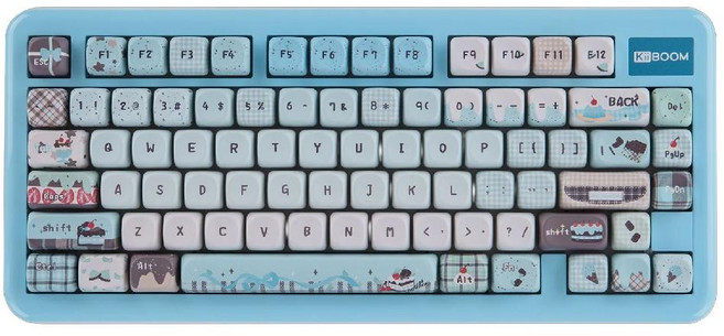 KiiBOOM 키붐 팬텀 81 Lite 핫스왑 유무선 기계식 키보드, 모찌축, 블루