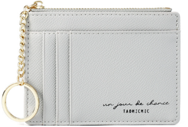 메종디망쉬 고리형 지퍼 동전 카드지갑