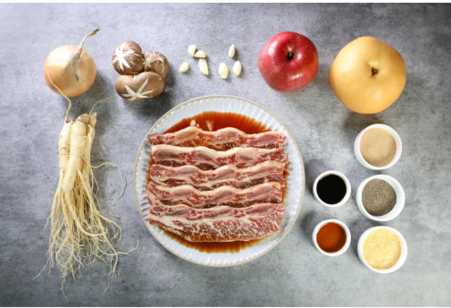 수제 인삼 양념 LA갈비 1Kg, 1개