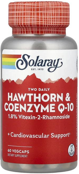 새해 첫좋은선물 Solaray 투 데일리 산사나무 & 코엔자임 Q-10 베지 캡슐 60정 제대로 할인합니다, Solaray투데일리산사나무코엔자임Q10베지캡슐60정, 1개 - 쿠팡