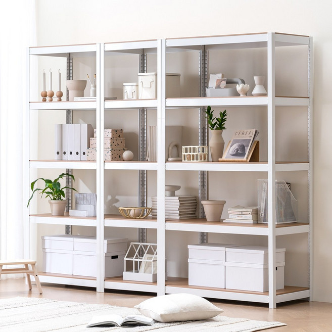 다용도 정리선반 5단 철제 선반 스피드랙 홈던트하우스, 블랙